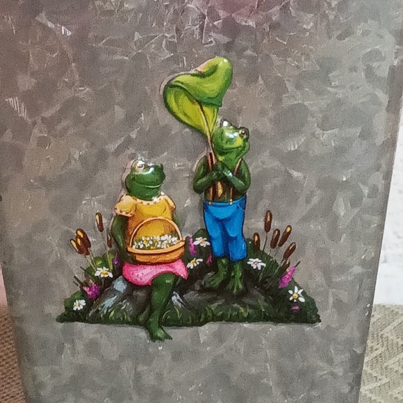 Vintage Galvanized Metal Planters - Picture 3 of 12